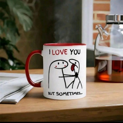 Caneca divertida e romântica QB