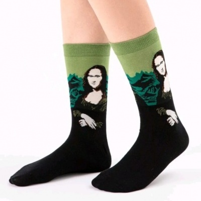 Meias Mona Lisa de Da Vinci