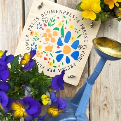 Prensa para flores e folhas