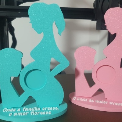 Moldura grávida e pai