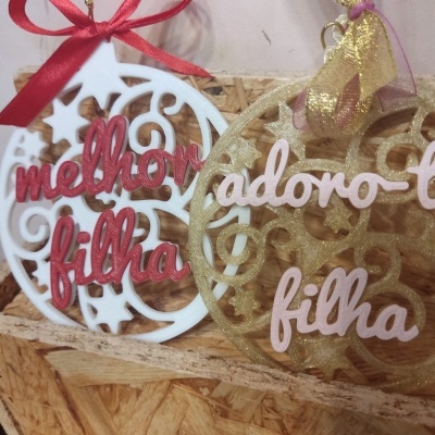 BOLA DE NATAL PERSONALIZÁVEL (modelo2)