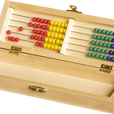 Caixa/estojo ábaco escolar