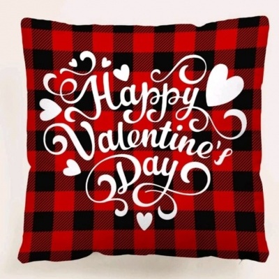Happy Valentine´s Day capa de almofada
