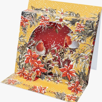 Postal Natal Pop UP - Pássaros de Natal