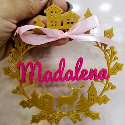 BOLA DE NATAL PERSONALIZÁVEL (modelo3)