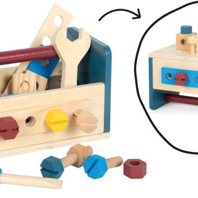 Caixa e mesa de ferramentas