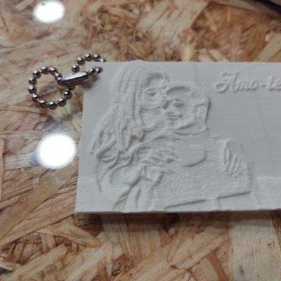 Porta-chaves personalizável litofania