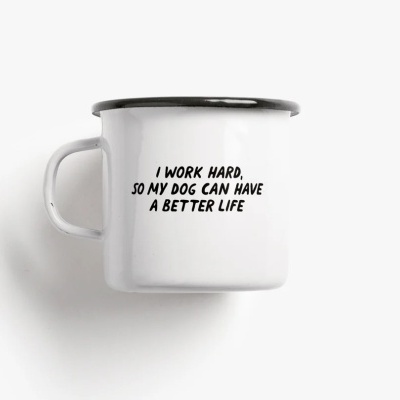 Caneca esmalte - Better Life!