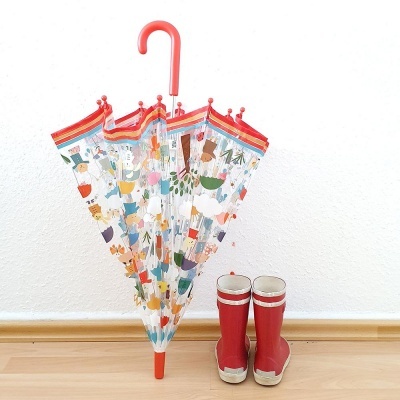 djeco GUARDA-CHUVA médio Floresta vermelho