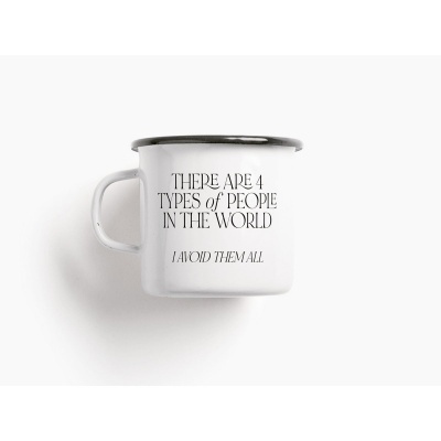 Caneca esmalte AVOID PEOPLE