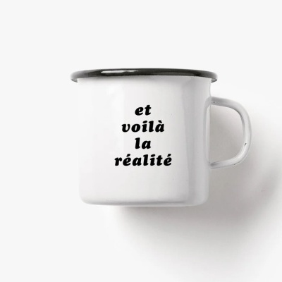 Caneca esmalte REALITÉ!