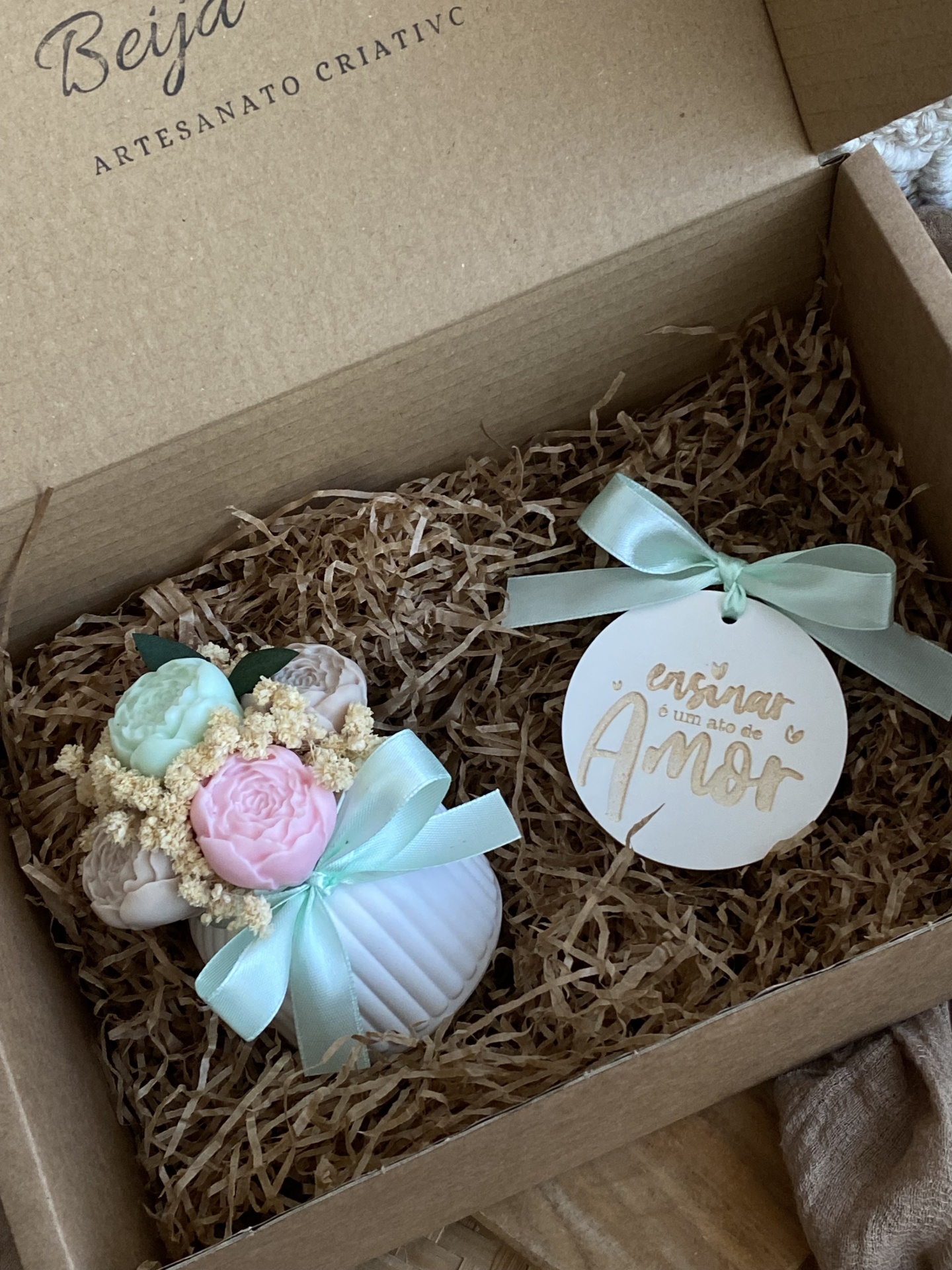 Box - Arranjo com placa Professora