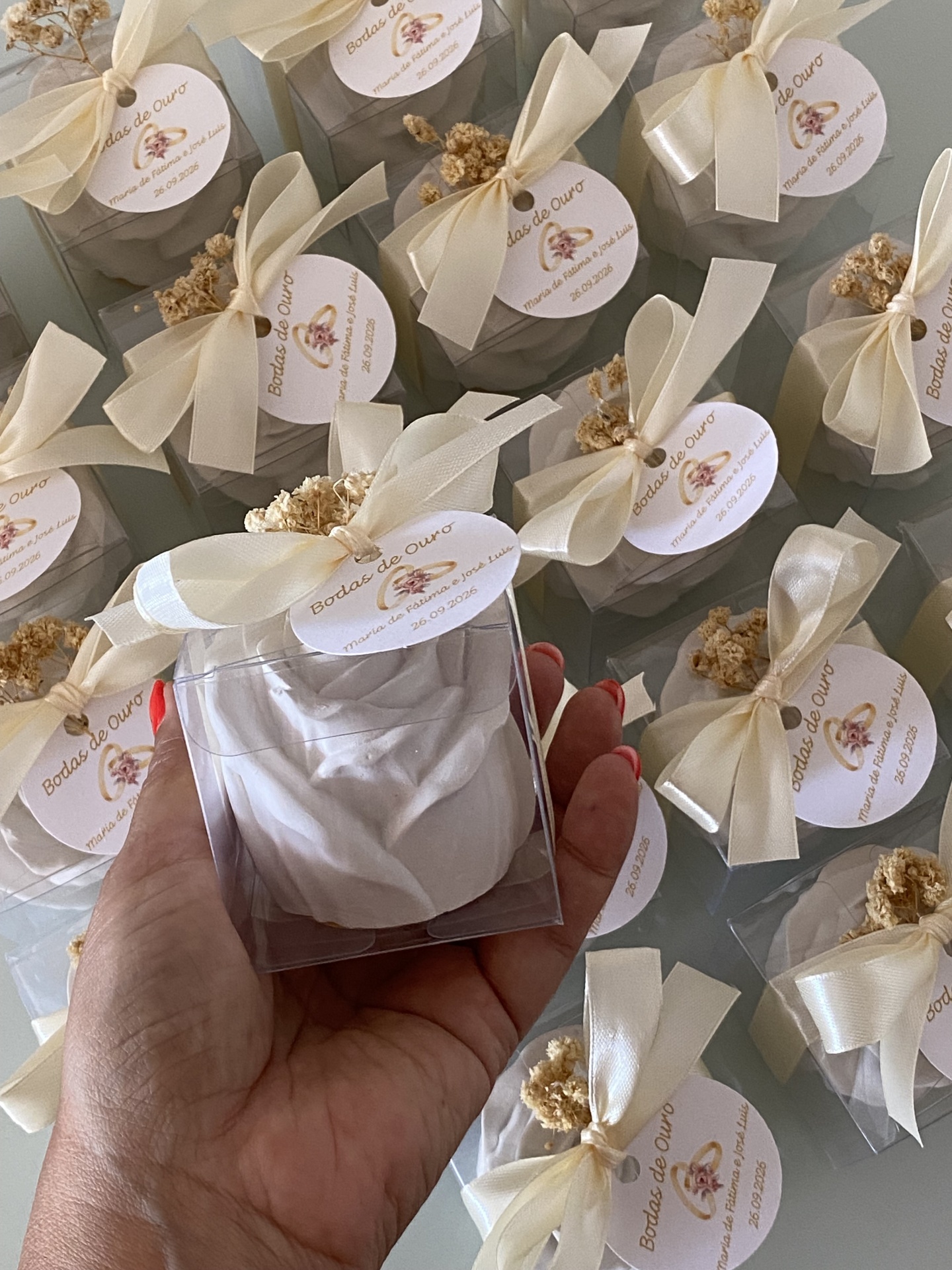 Lembrança - Rosa Gesso perfumado