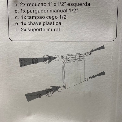 Kit Universal Radiador Branco