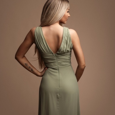 Vestido "Marion" - Verde Oliva