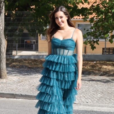 Vestido 578123 Verde Garrafa