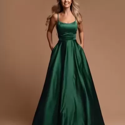 Vestido Helene Verde Garrafa