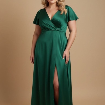 Vestido Lisa TG - Verde Garrafa