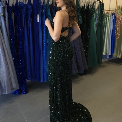 Vestido "Lati" Verde Garrafa