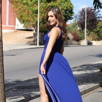 Vestido Paula - Azulão