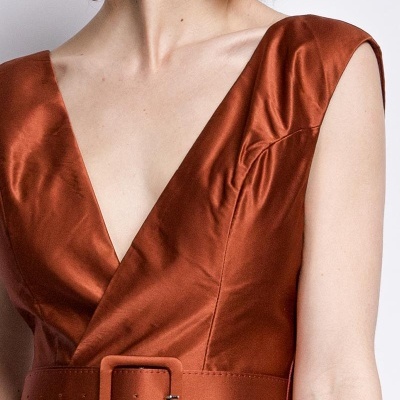 Vestido "Mercedes" Terracota