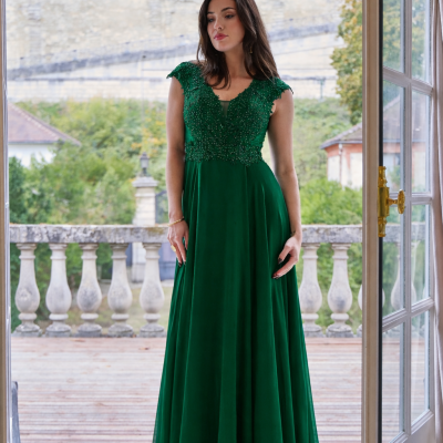 Vestido "Matilde" - Verde Garrafa