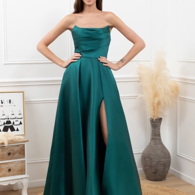 Vestido "Laura" - Verde Garrafa