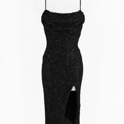 Vestido Lantejoulas Preto