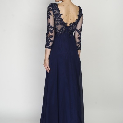 Vestido "Letícia" TG  Azul Marinho