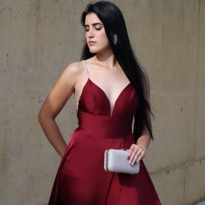 Vestido DAPHNE - Bordô