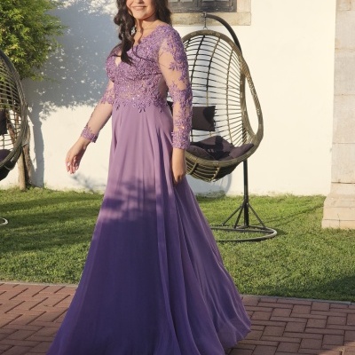 Vestido "Letícia" Lavanda