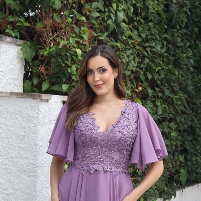 Vestido "Andreia" TG Lavanda