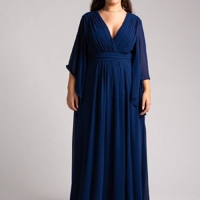 Vestido Madalena TG - Azul Marinho