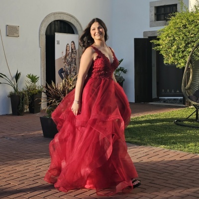 Vestido "Sabrina" Bordô