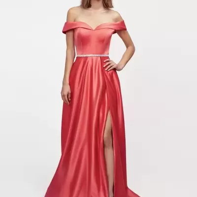 Vestido "Áurea" Coral