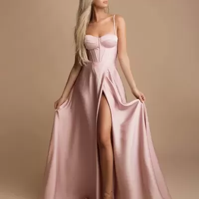 Vestido "Evelyne" - Rosa