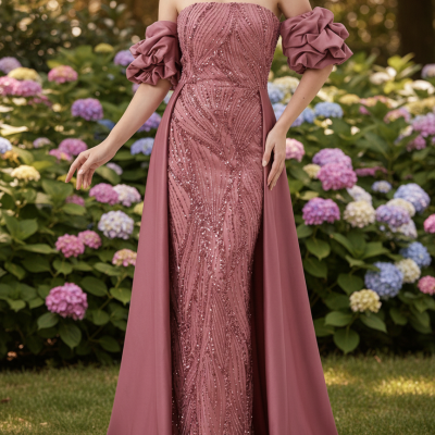Vestido 1875 - Rosa Queimado