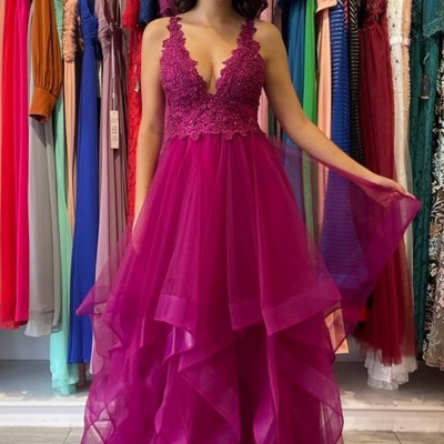 Vestido "Sabrina" Borgonha