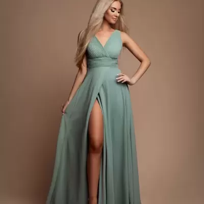 Vestido Carine - Verde Água