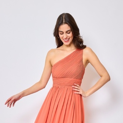 Vestido "Paula" Terracota