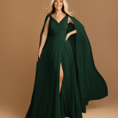 Vestido "ROMELIA" - Verde Garrafa