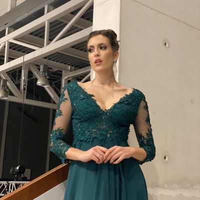 Vestido "Letícia" TG Verde Garrafa