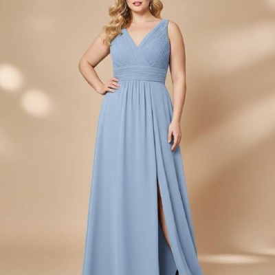 Vestido CARINE TG - Azul Acinzentado