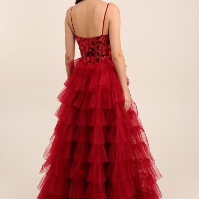 Vestido 882007 Bordô