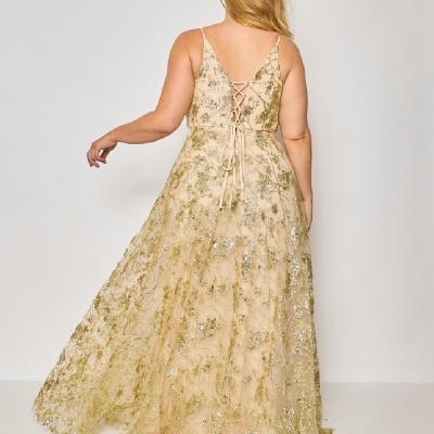 Vestido Lena TG - Dourado