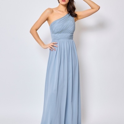 Vestido Elsie - Azul Acinzentado