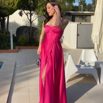 Vestido "Evelyne" Fushia