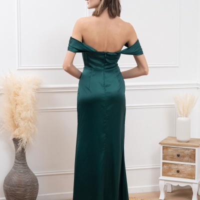 Vestido "Cindy" Verde Garrafa