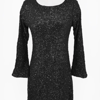 Vestido Lantejoulas c/ Laço costas