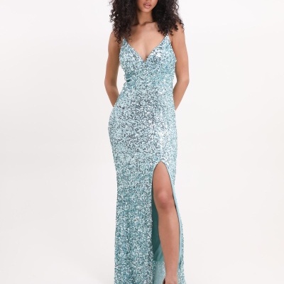 Vestido R1865 Azul Céu